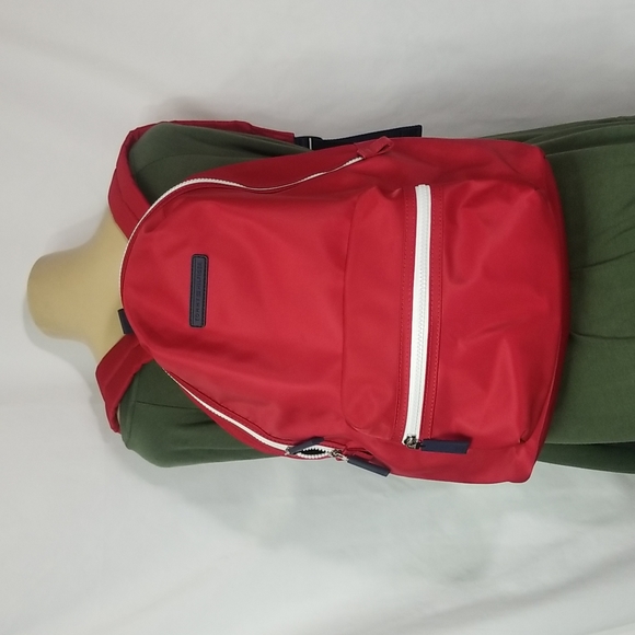 Tommy Hilfiger Handbags - TOMMY HILFIGER RED NYLON BACKPACK
